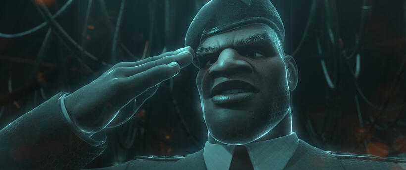 General Hologram voiced by Dennis Haysbert "Wreck-it Ralph."