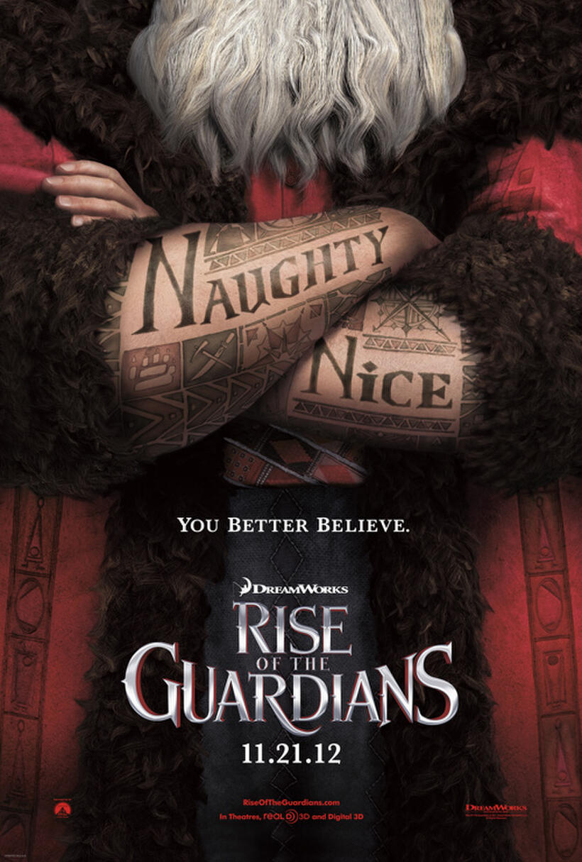 Poster art for "Rise of the Guardians."