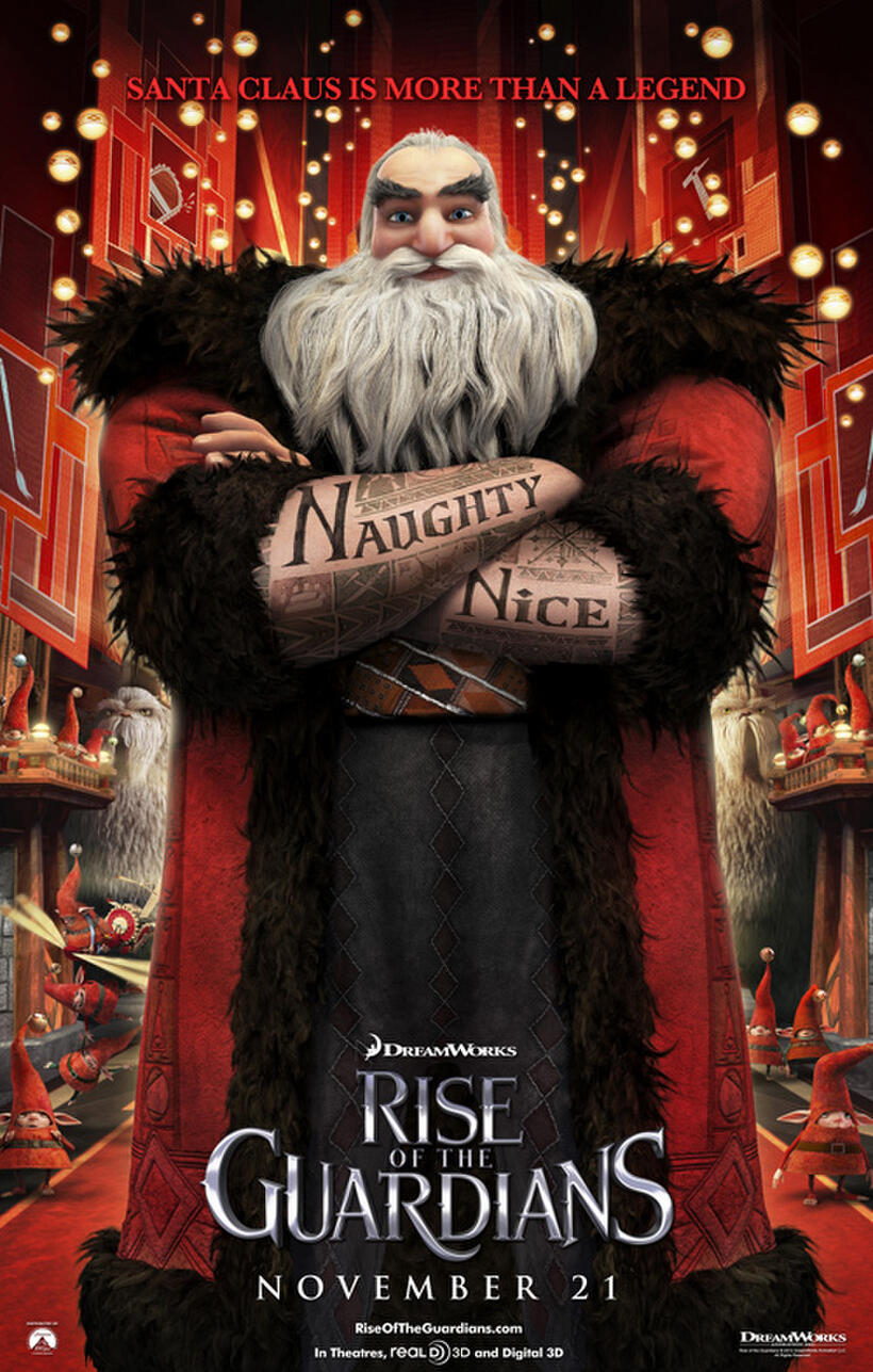 Poster art for "Rise of the Guardians."