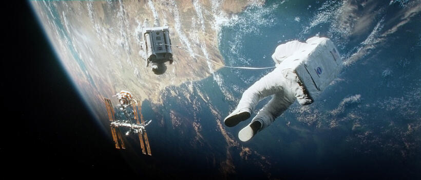 A scene from "Gravity."