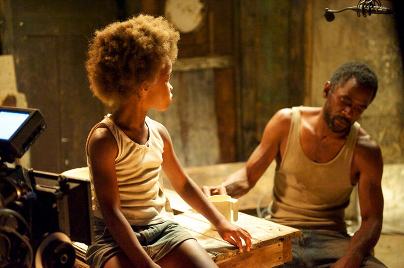 Quvenzhane Wallis as Hushpuppy and Dwight Henry as Wink in "Beasts of the Southern Wild."