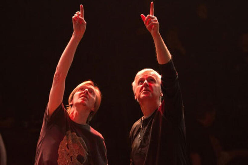 James Cameron directing "Cirque du Soleil: Worlds Away."