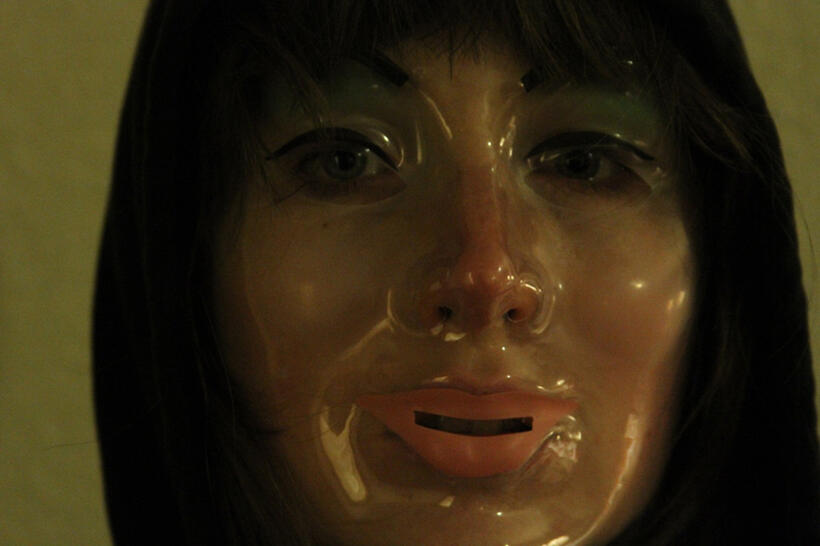 Kate Lyn Sheil in "V/H/S."