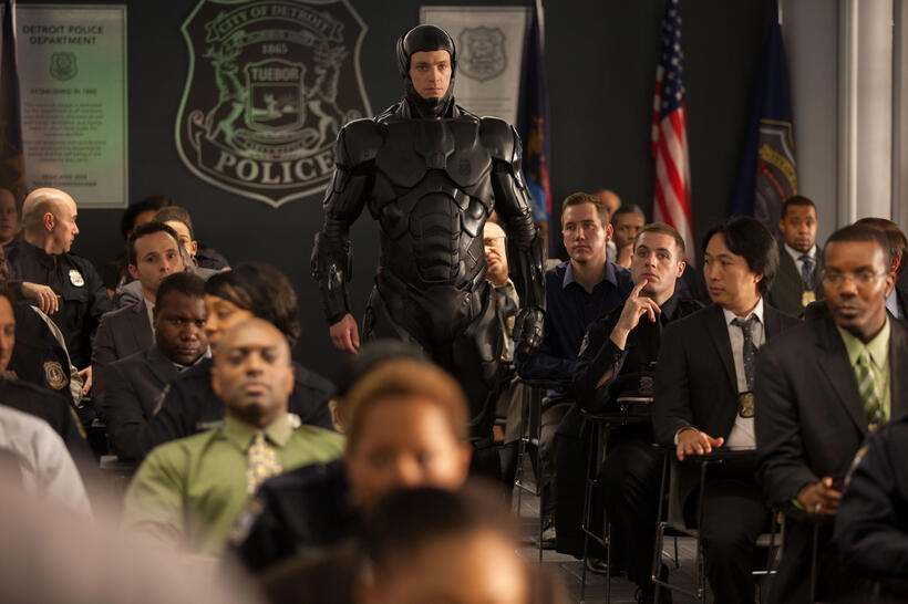 Joel Kinnaman as RoboCop in "RoboCop."