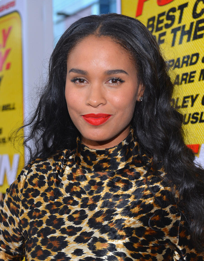 Joy Bryant at the California premiere of "Hit and Run."