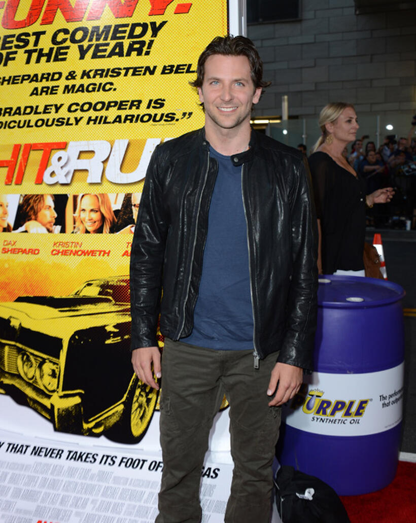 Bradley Cooper at the California premiere of "Hit and Run."