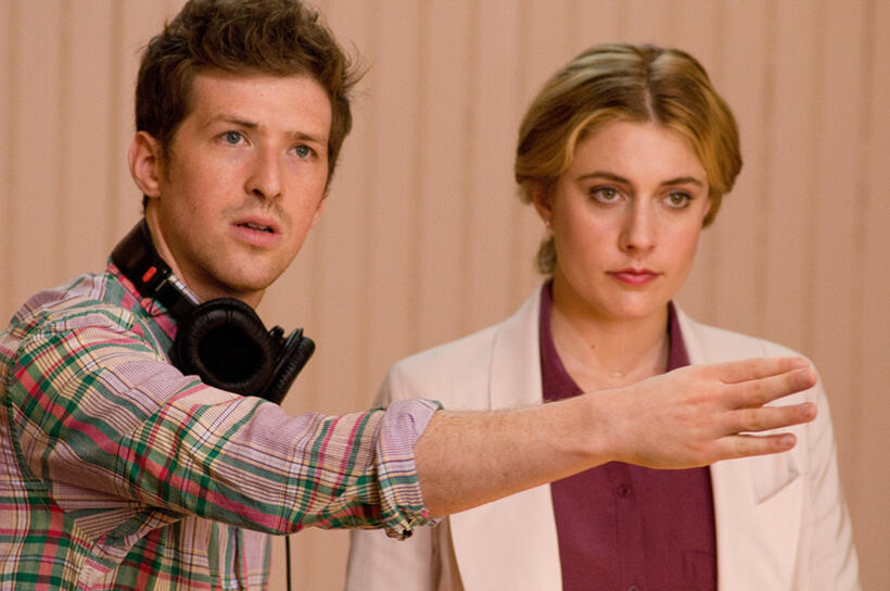 Director Daryl Wein and Greta Gerwig on the set of "Lola Versus."
