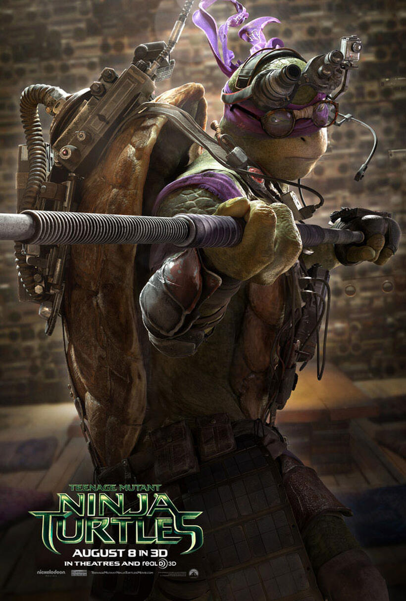 Character poster for "Teenage Mutant Ninja Turtles."