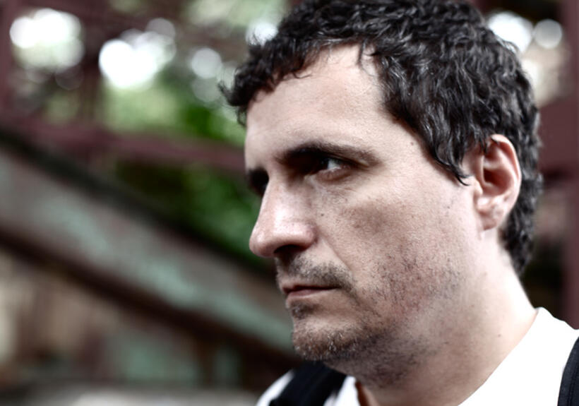 Director Kleber Mendonca Filho on the set of "Neighbouring Sounds."