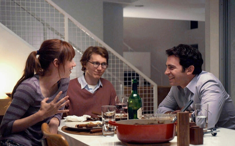 Zoe Kazan as Ruby, Paul Dano as Calvin and Chris Messina as Harry in "Ruby Sparks."