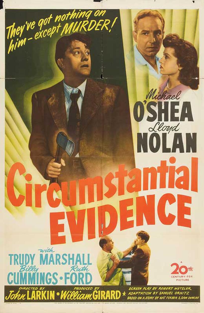 Poster art for "Circumstantial Evidence."