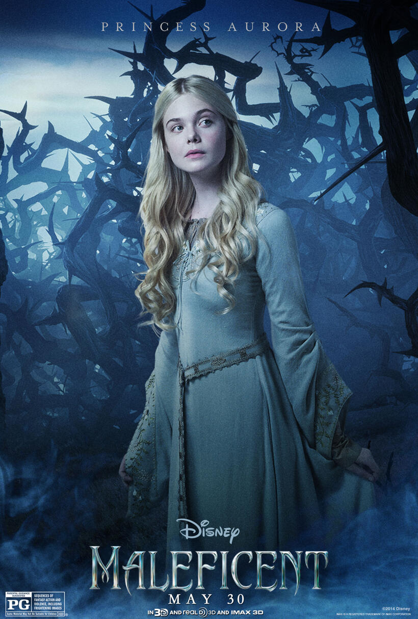 Character poster for "Maleficent."