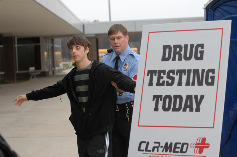 Matt Bush and David Herbst in "HIGH School."