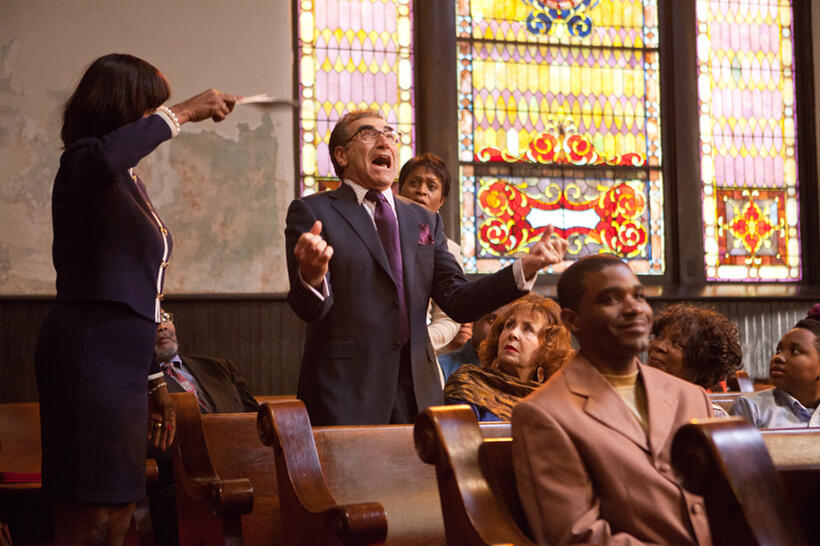 Eugene Levy as George Needleman and Doris Roberts as Barbara in "Tyler Perry's Madea's Witness Protection."