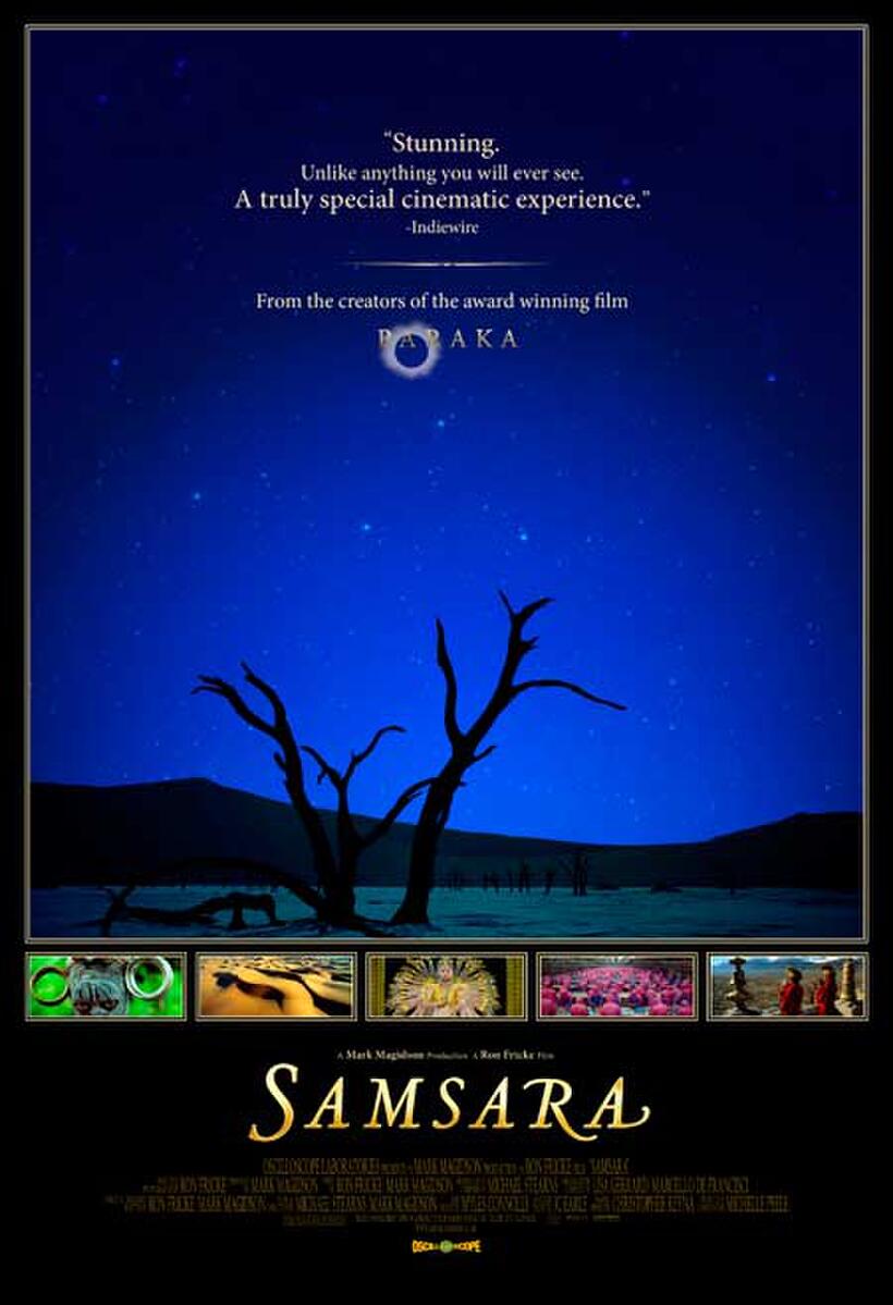Poster art for "Samsara."