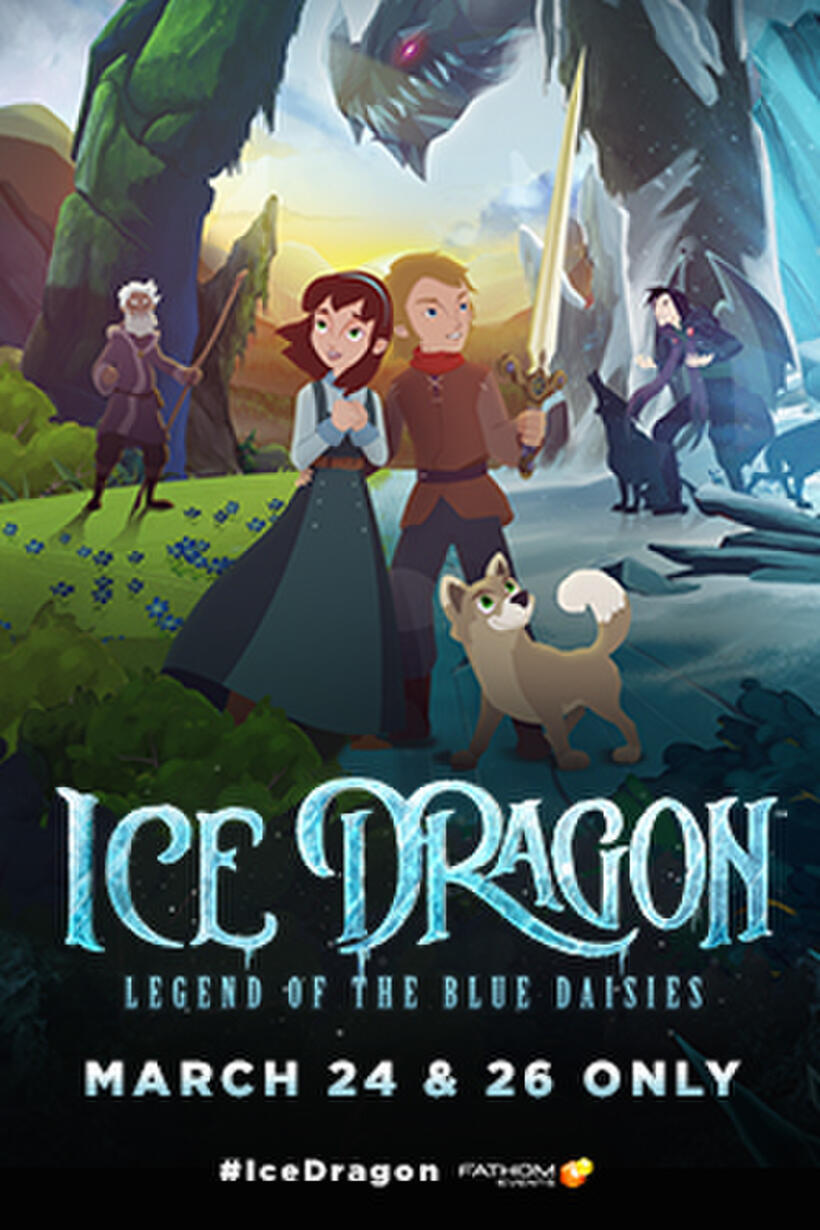 Poster art for "Ice Dragon: Legend of the Blue Daisies."