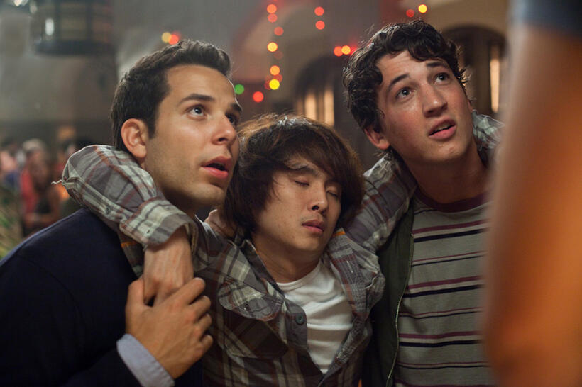 Skylar Astin, Justin Chon and Miles Teller in "21 and Over."