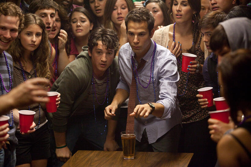 Miles Teller and Skylar Astin in "21 and Over."