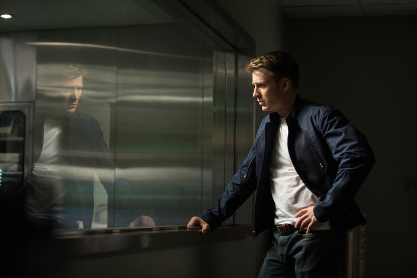 Chris Evans as Captain America in "Captain America: The Winter Soldier."