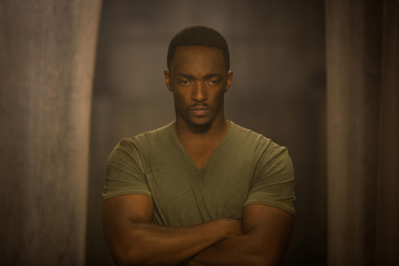 Anthony Mackie in "Captain America: The Winter Soldier."