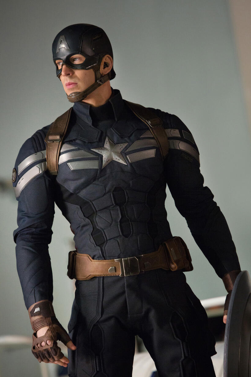 Chris Evans as Captain America in "Captain America: The Winter Soldier."