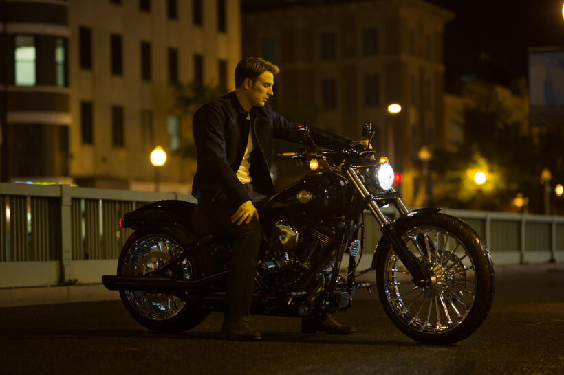 Chris Evans as Captain America in "Captain America: The Winter Soldier."