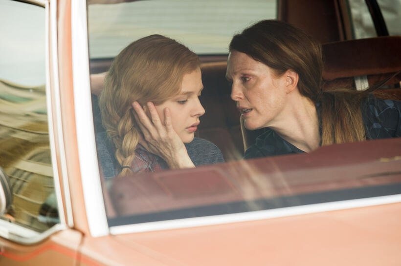 Chloe Moretz and Julianne Moore in "Carrie."