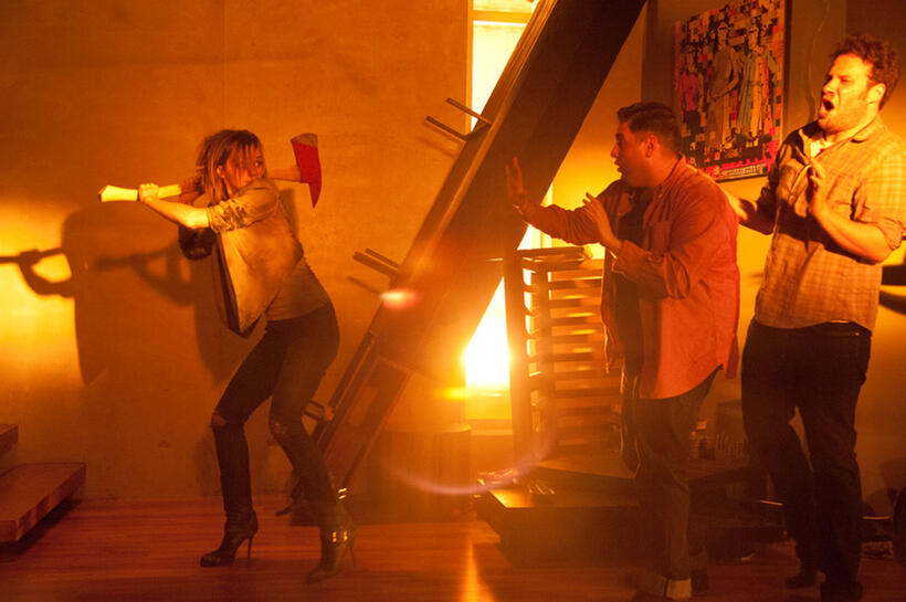 Emma Watson, Jonah Hill and Seth Rogen in "This is The End."