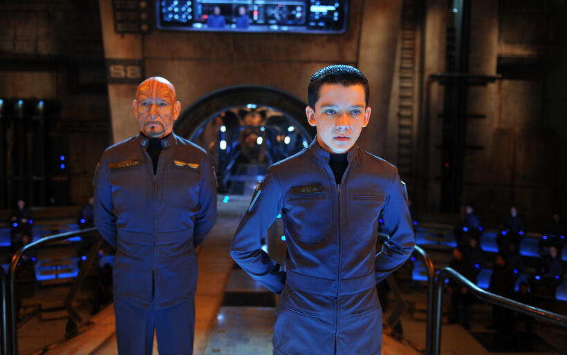 Ben Kingsley and Asa Butterfield in "Ender's Game."