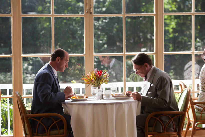 Christopher Meloni as Leo Durocher and Harrison Ford as Branch Rickey in "42."