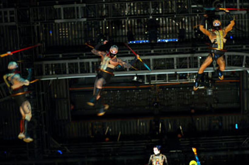 A scene from "Cirque du Soleil: Worlds Away 3D."