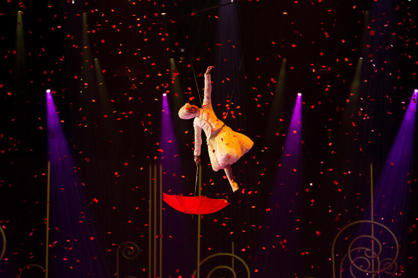 A scene from "Cirque du Soleil: Worlds Away."
