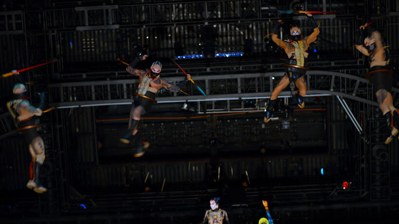 A scene from "Cirque du Soleil: Worlds Away."