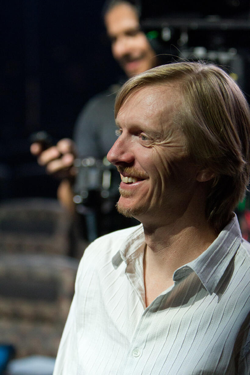 Director Andrew Adamson on the set of "Cirque du Soleil: Worlds Away."