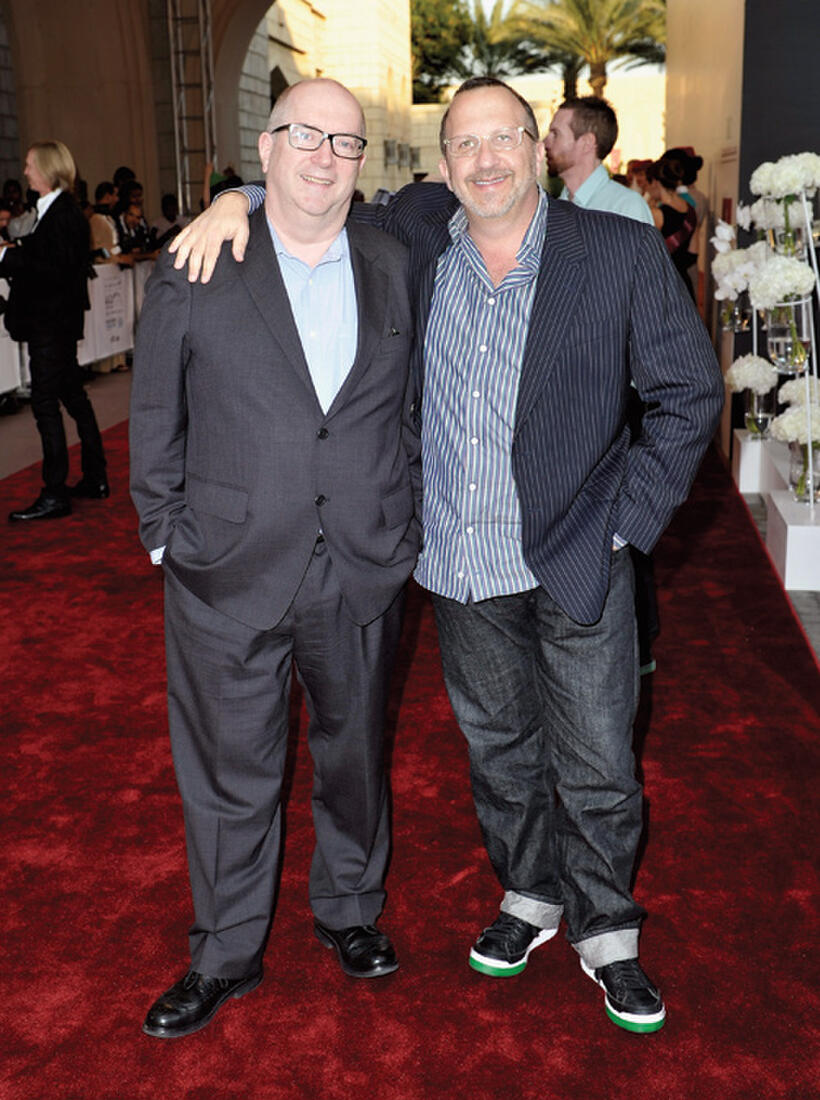 Executive Producer Jacques Methe and producer Aron Warner at the premiere of "Cirque du Soleil: Worlds Away 3D" during the Dubai International Film Festival.