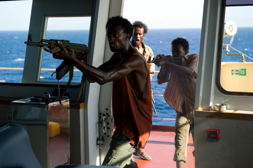 Faysal Ahmed, Mahat Ali and Barkhad Abdirahman in "Captain Phillips."