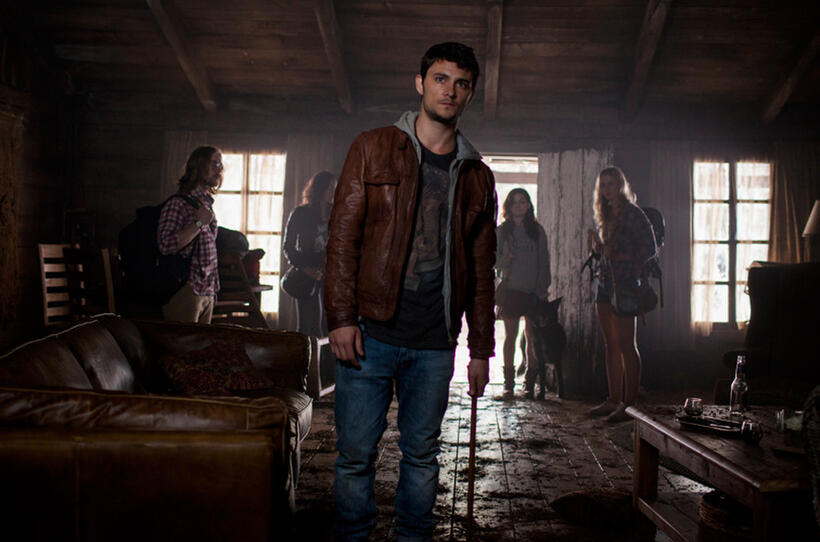 Lou Taylor Pucci, Jessica Lucas, Shiloh Fernandez, Jane Levy and Elizabeth Blackmore in "Evil Dead."