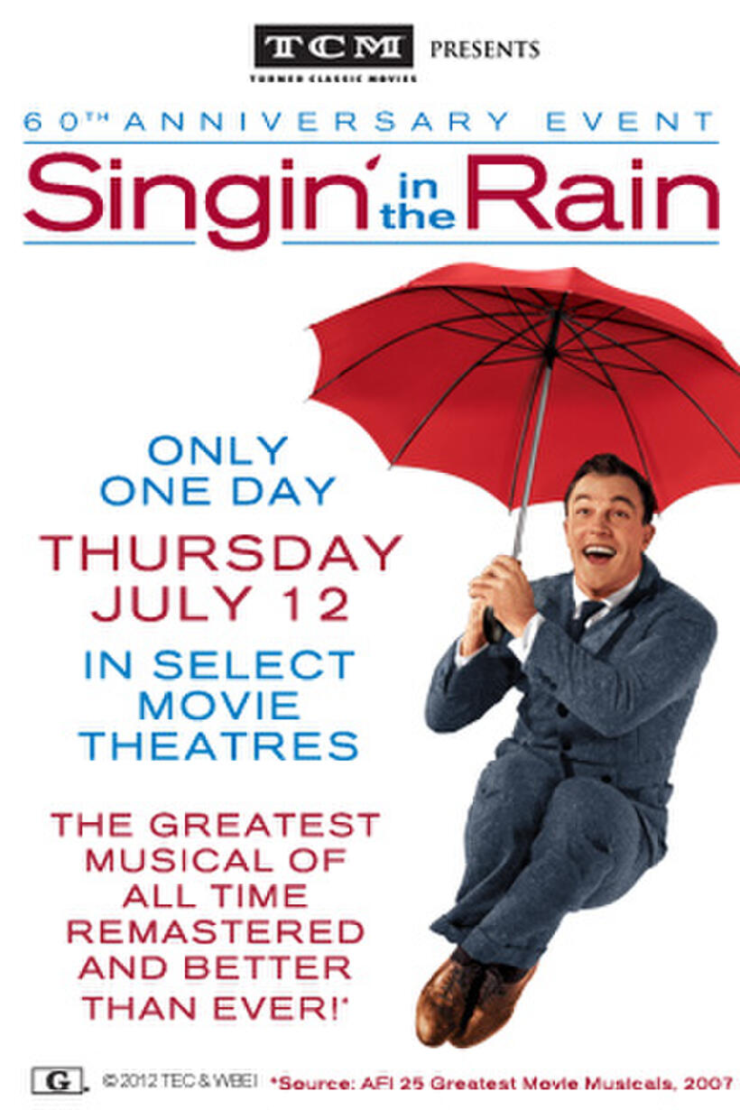 Poster art for "TCM Presents Singin' in the Rain 60th Anniversary Event."