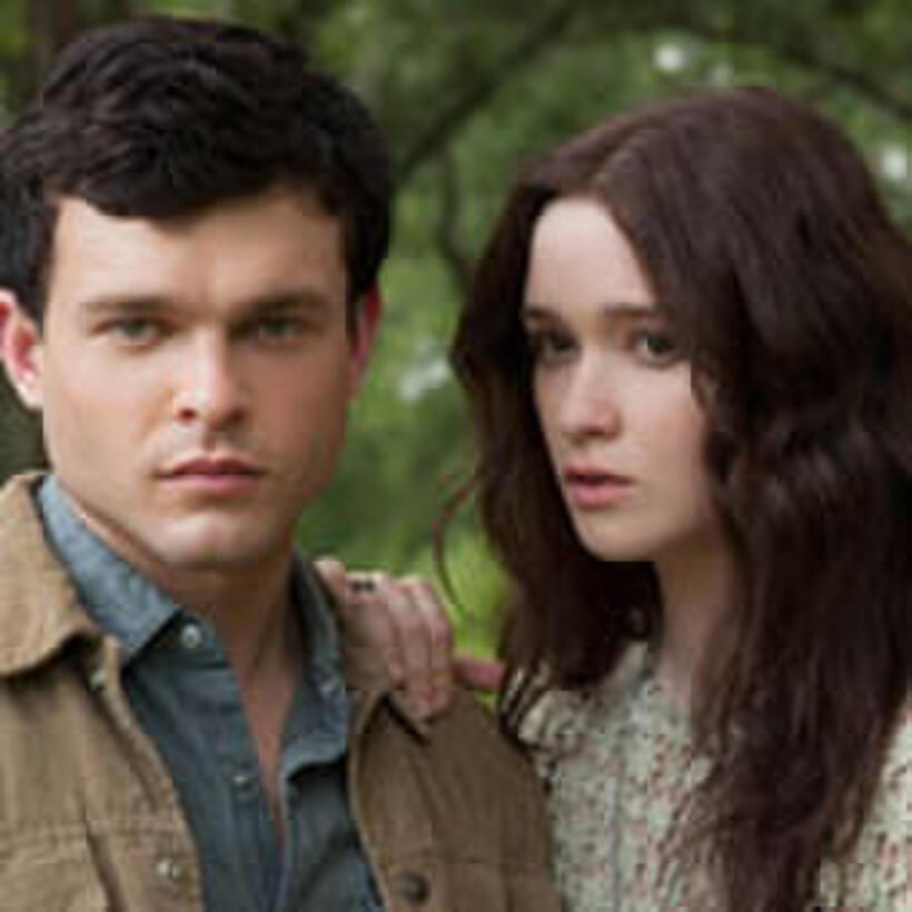 Alden Ehrenreich as Ethan Wate and Alice Englert as Lena Duchannes in "Beautiful Creatures."