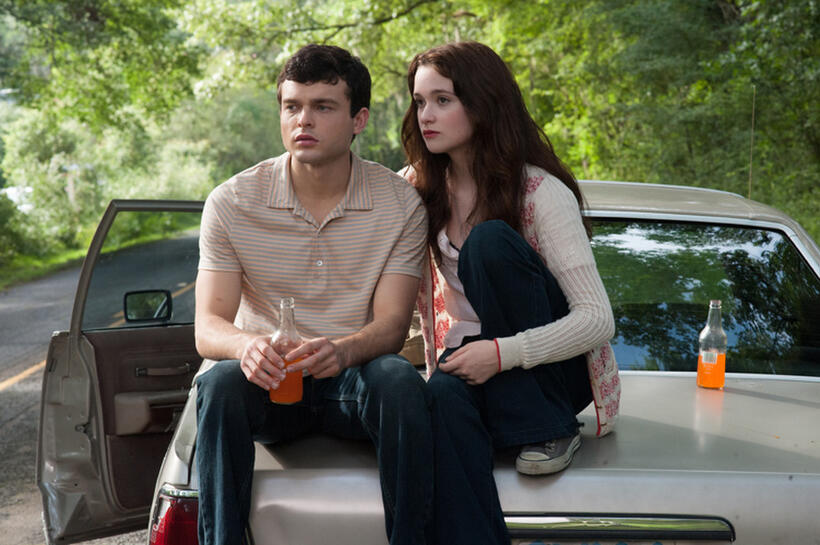 Alden Ehrenreich as Ethan Wate and Alice Englert as Lena Duchannes in "Beautiful Creatures."