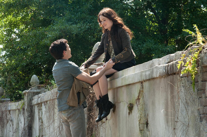 Alden Ehrenreich as Ethan Wate and Alice Englert as Lena Duchannes in "Beautiful Creatures."