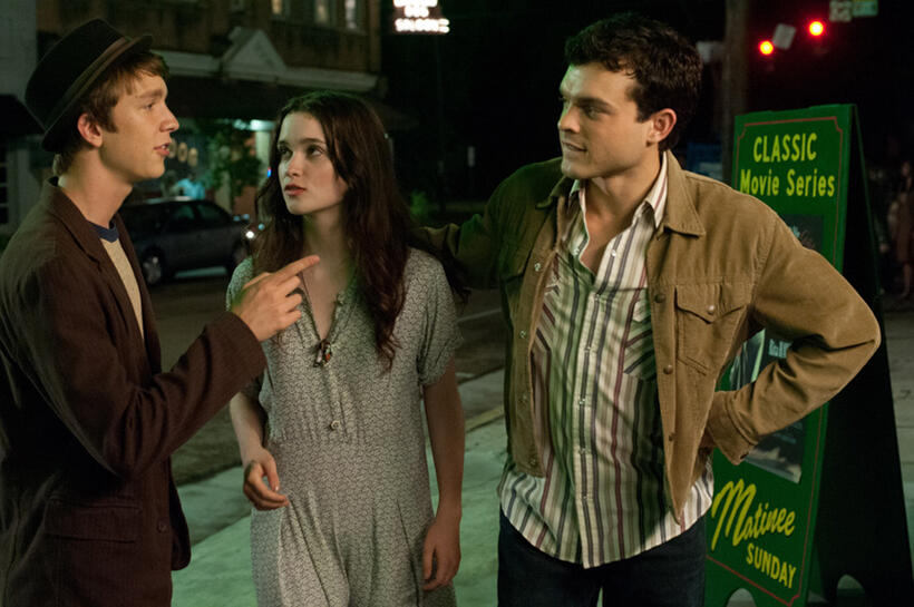 Thomas Mann as Link, Alice Englert as Lena Duchannes and Alden Ehrenreich as Ethan Wate in "Beautiful Creatures."