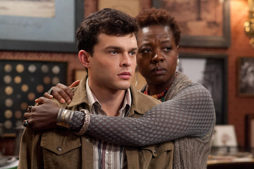 Alden Ehrenreich as Ethan Wate and Viola Davis as Amma in "Beautiful Creatures."