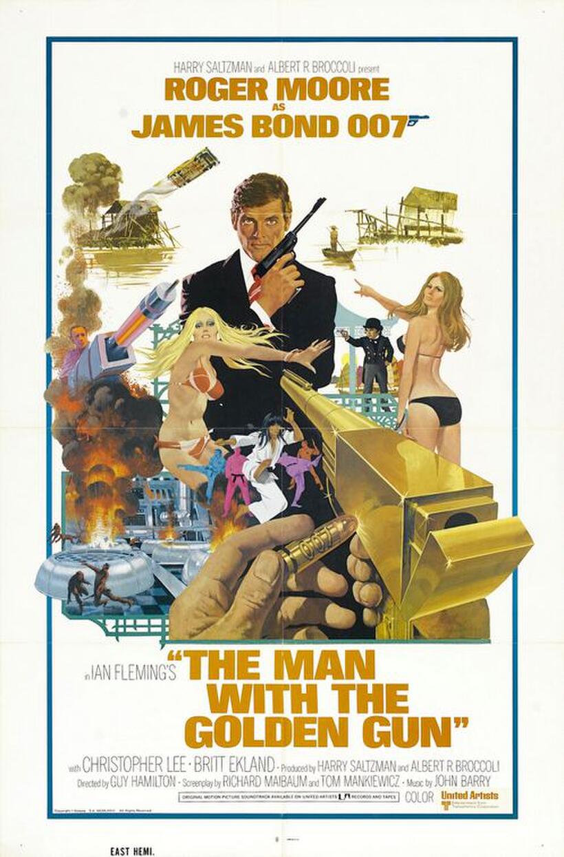 Poster art for "The Man With The Golden Gun."