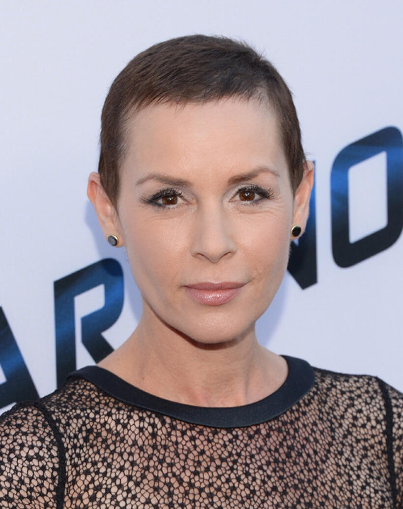 Embeth Davidtz at the California premiere of "Paranoia."