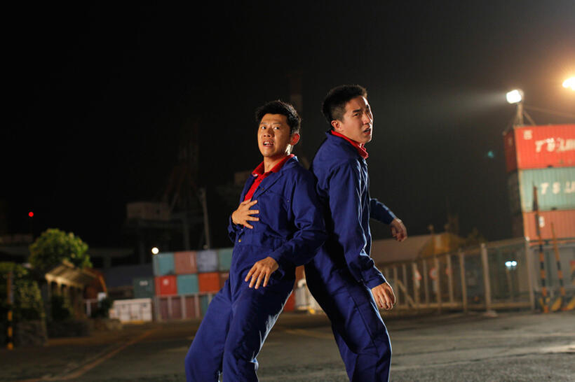 Xia Yu and Jaycee Chan in "Double Trouble."