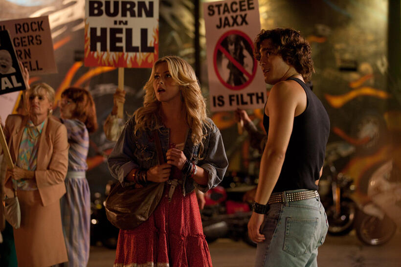 Julianne Hough as Sherrie Christian and Diego Boneta as Drew Boley in "Rock Of Ages."