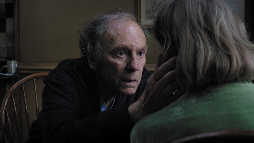 Jean Louis Trintignant as Georges and Emmanuelle Riva as Anne in "Amour."