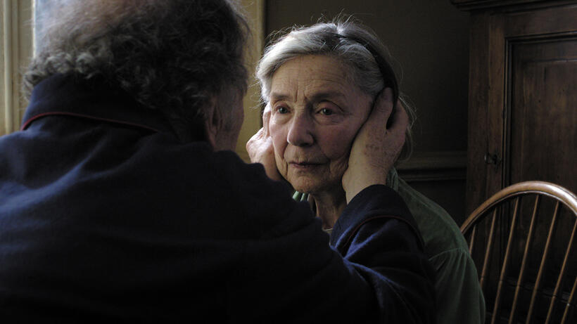 Emmanuelle Riva as Anne and Jean Louis Trintignant as Georges in "Amour."