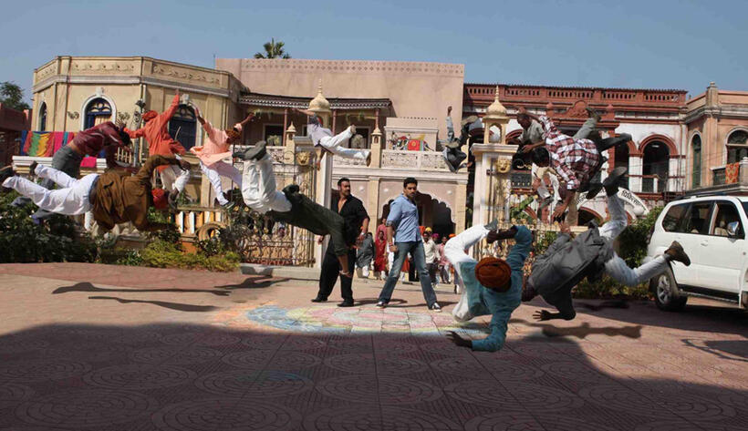 Ajay Devgn and Abhishek Bachchan in "Bol Bachchan."